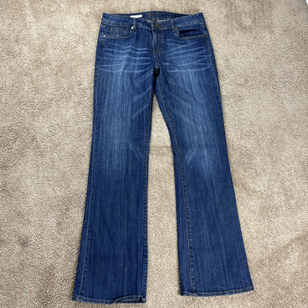 KUT From the Kloth Jeans Women's 12 Natalie High Rise Bootcut Medium Wash 34x33